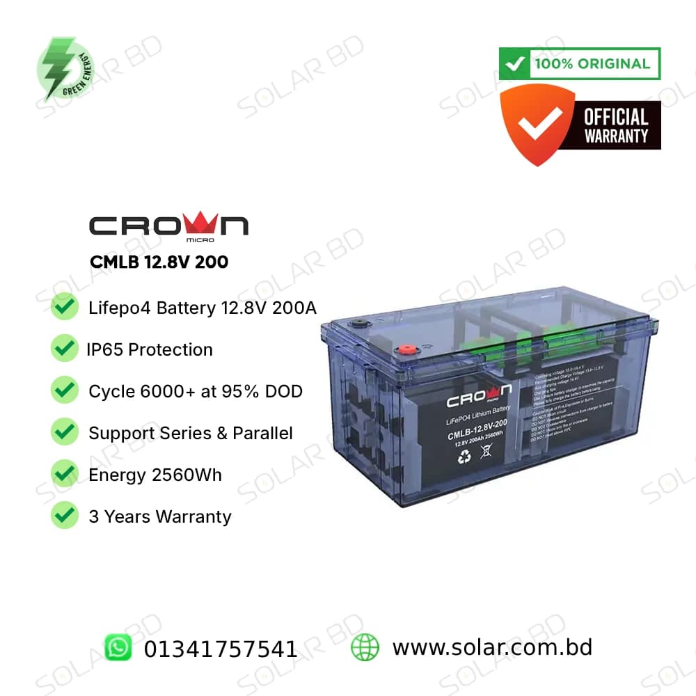 CROWN 12.8V 200AH Lithium Battery