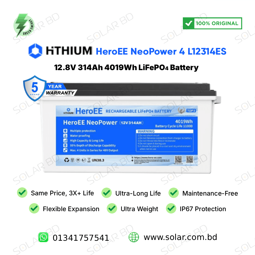 Hithium HeroEE NeoPower 4 12.8V 314Ah 4kWh LiFePO₄ Lithium Battery